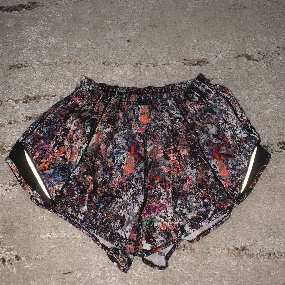 colorful lulu shorts